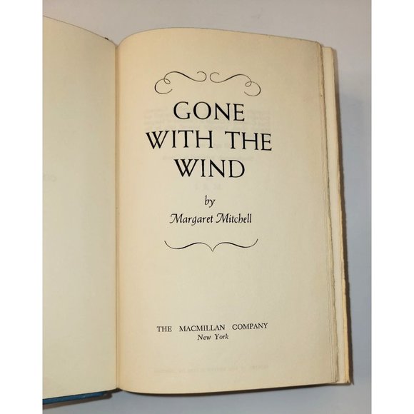 Vintage 1964 Gone With The Wind By Margaret Mitchell The Macmillan Co New York - Picture 7 of 12